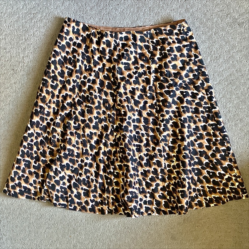 TRINA TURK a-line animal print skirt, Sz 10.